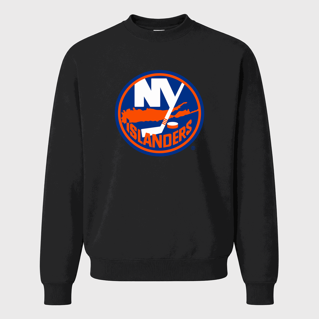Men's New York Islanders Crewneck Sweatshirt - Black