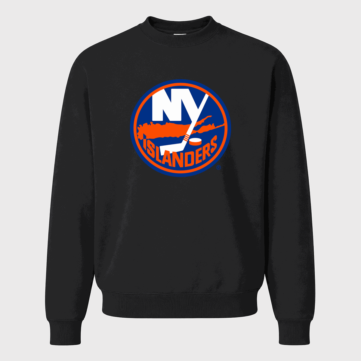 Men's New York Islanders Crewneck Sweatshirt - Black
