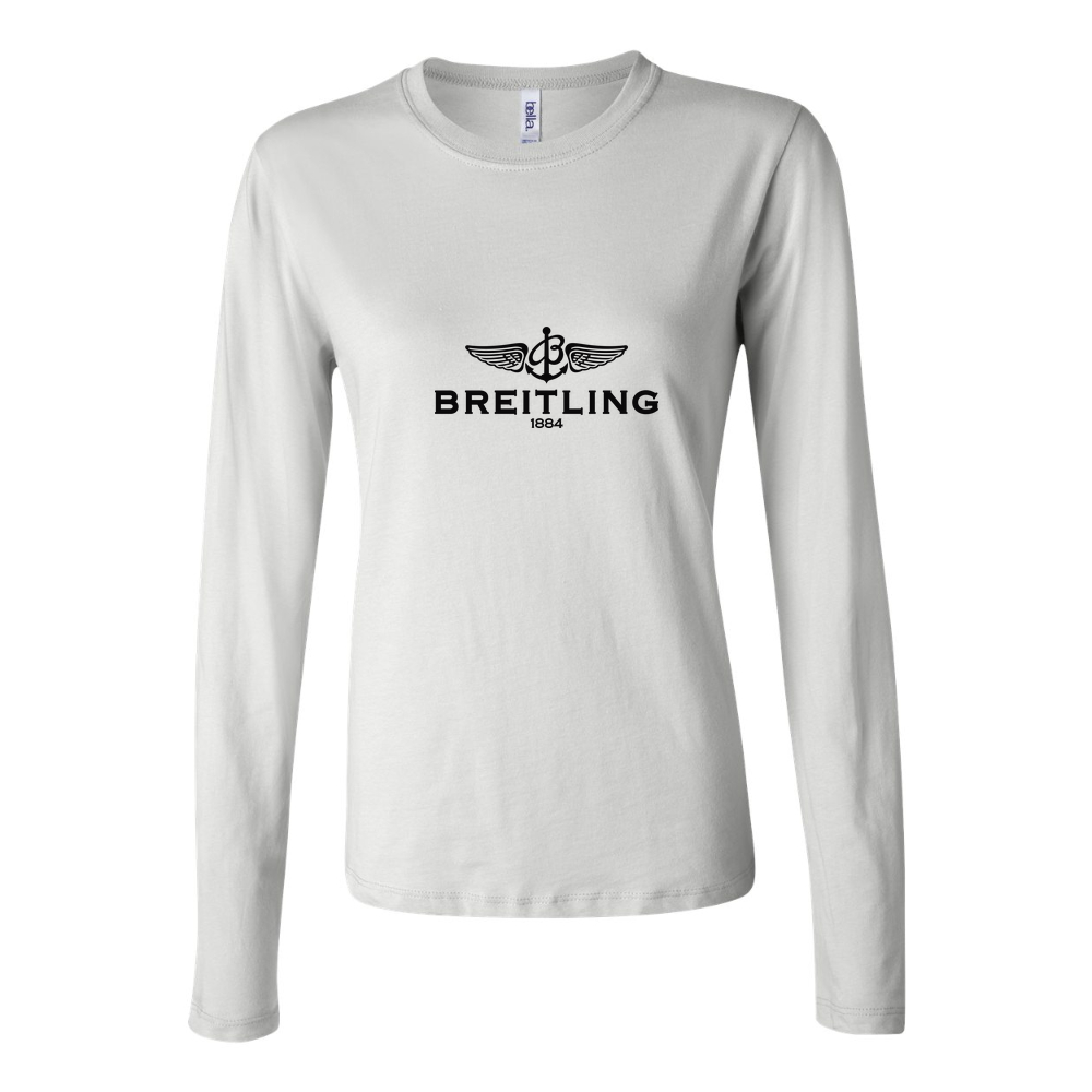 Women's Breitling Logo 1 Long Sleeve T-Shirt - White