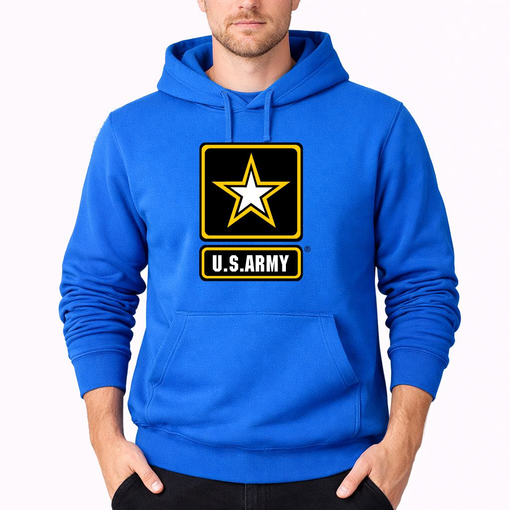 Men's U.S. Army Pullover Hoodie - Azure