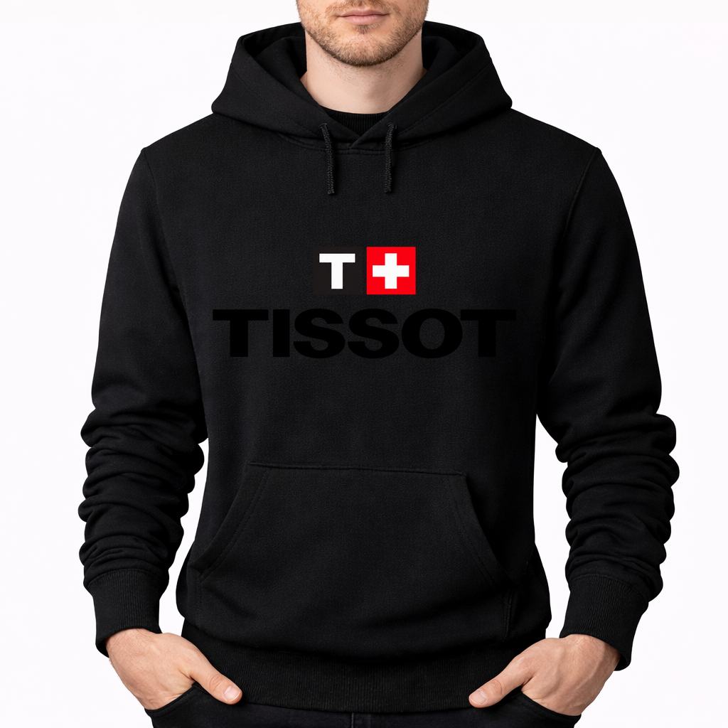 Men's Tissot Pullover Hoodie - Black