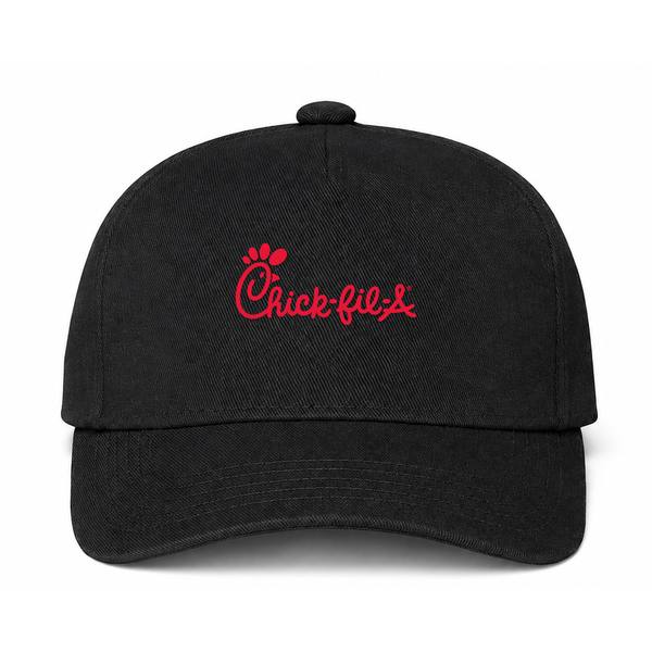 Chick-fil-A Logo Black Dad Baseball Cap Hat
