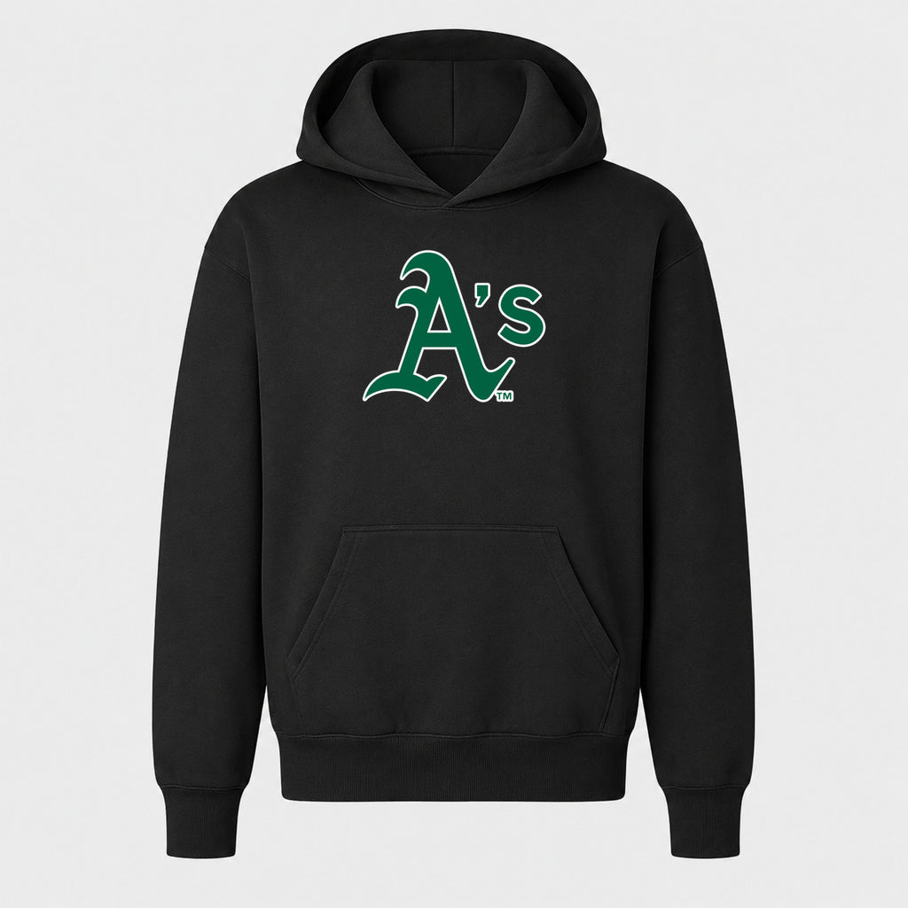 Youth Oakland Athletics Pullover Hoodie - Black