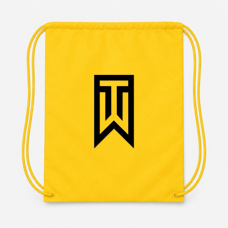 Tiger Woods Drawstring Bag - Yellow