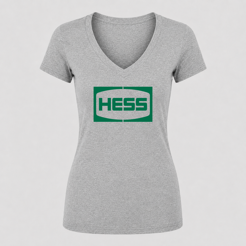 Women's Hess V Neck T-Shirt in gray