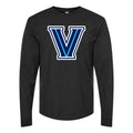 Men's Villanova Wildcats Logo Long sleeves Cotton Blend T-Shirt - Black