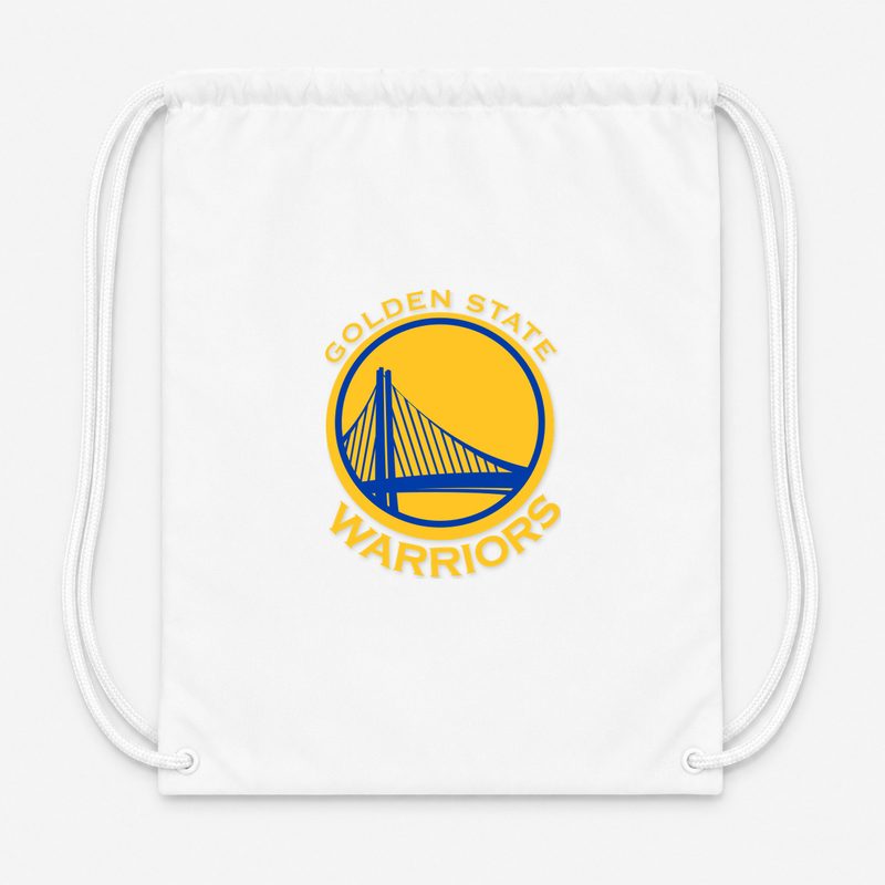 Golden States Warrior Yellow Drawstring Bag - White