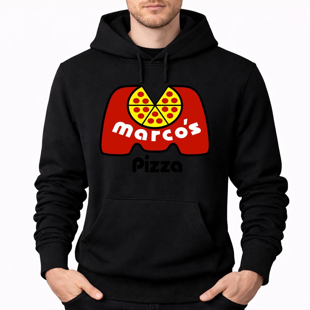 Men's Marcos Pizza Pullover Hoodie - Black
