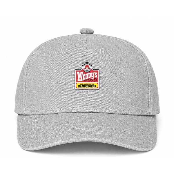 Wendy's Logo Gray Dad Baseball Cap Hat