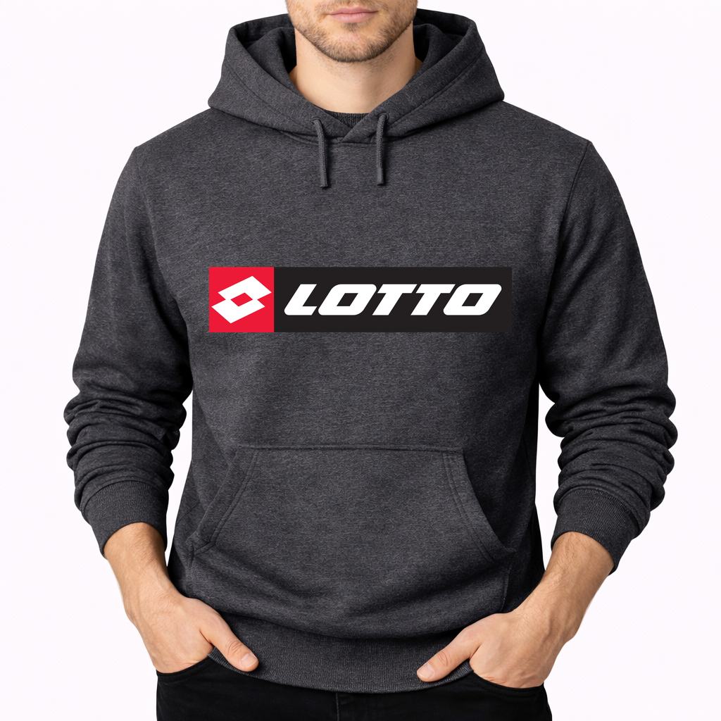 Men's Lotto Pullover Hoodie - Charcoal