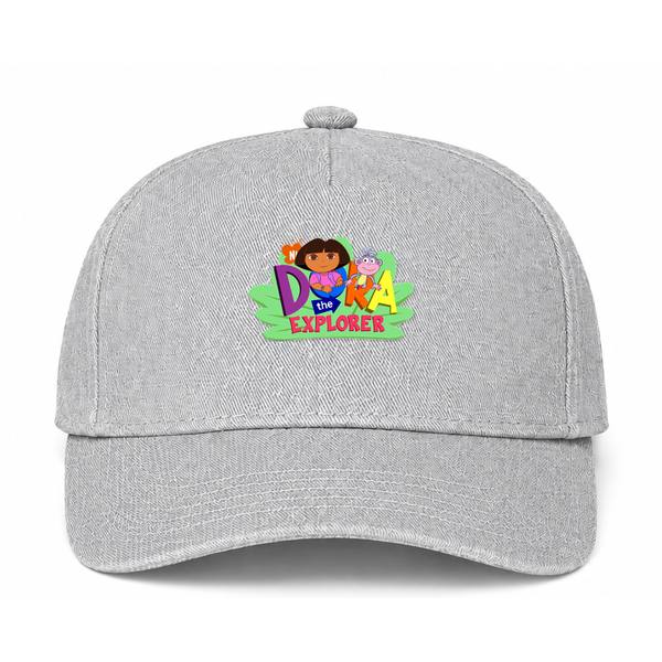Dora the Explorer Logo Gray Dad Baseball Cap Hat