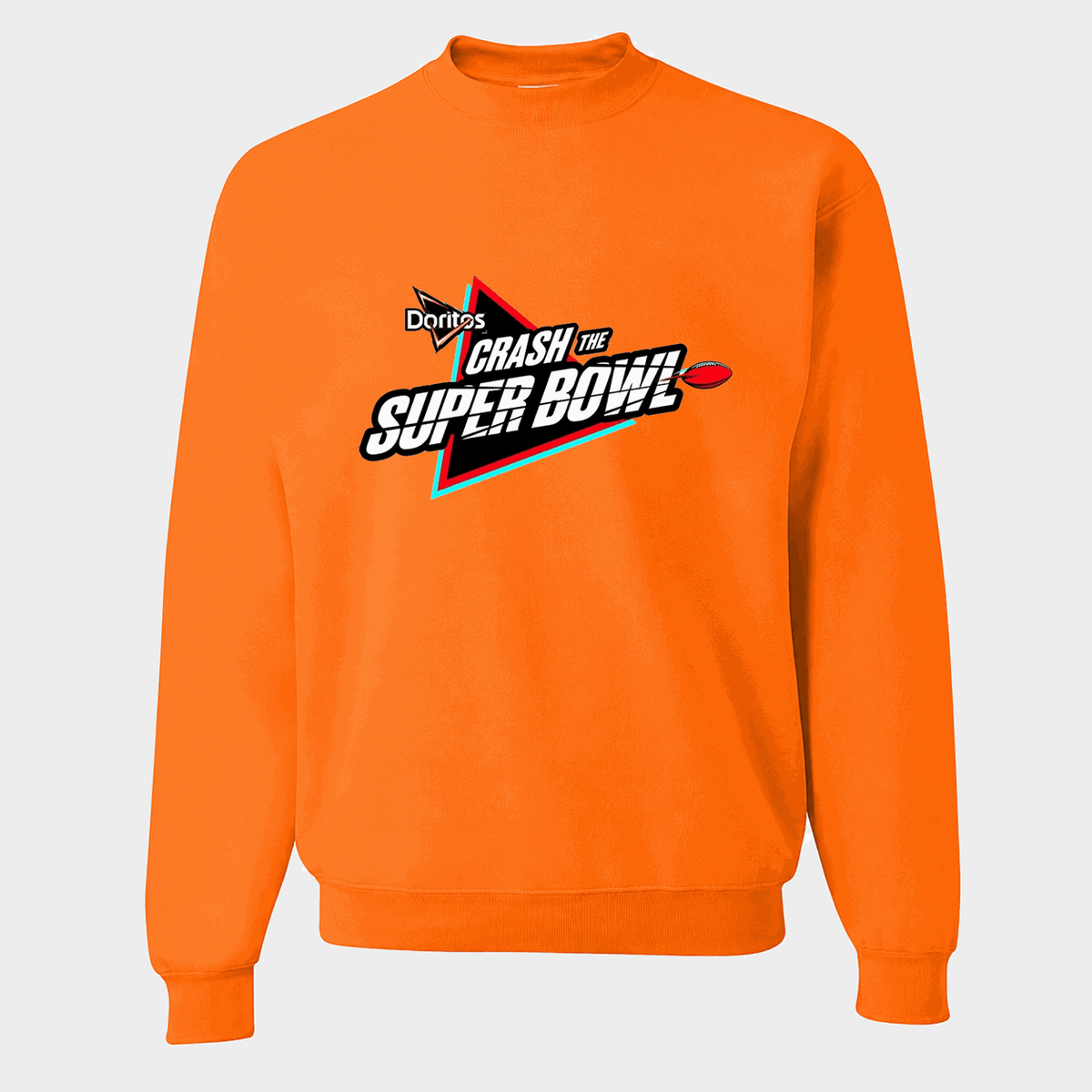 Men's Crash the Super Bowl Crewneck Sweatshirt - Orange