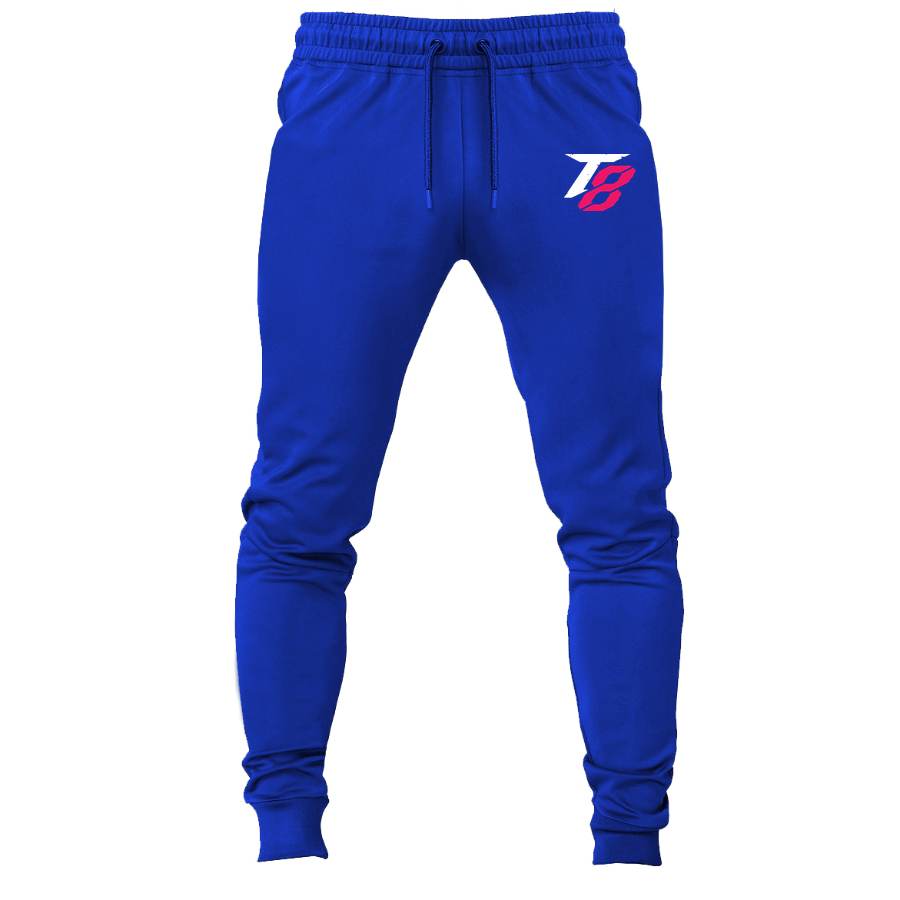 Tekken 8 White joggers sweatpants - Royal Blue