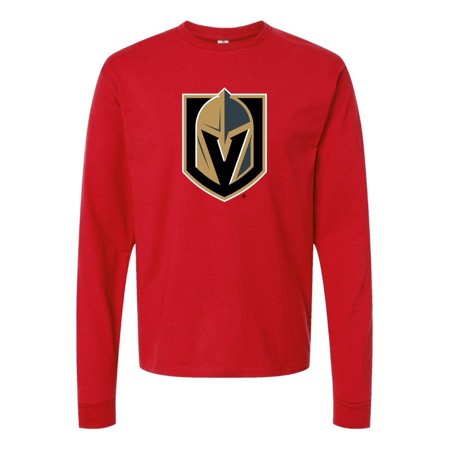 Men's Vegas Golden Knights Long sleeves Cotton Blend T-Shirt - Red