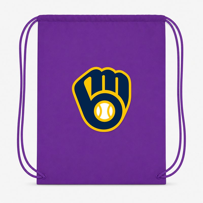 Milwaukee Brewers Drawstring Bag - Purple