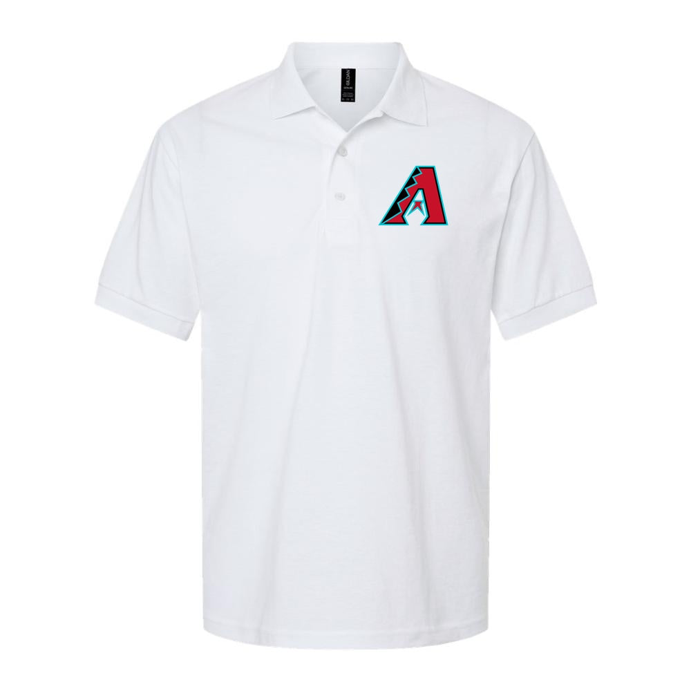 Men's Arizona Diamondbacks Dry Blend Polo - White