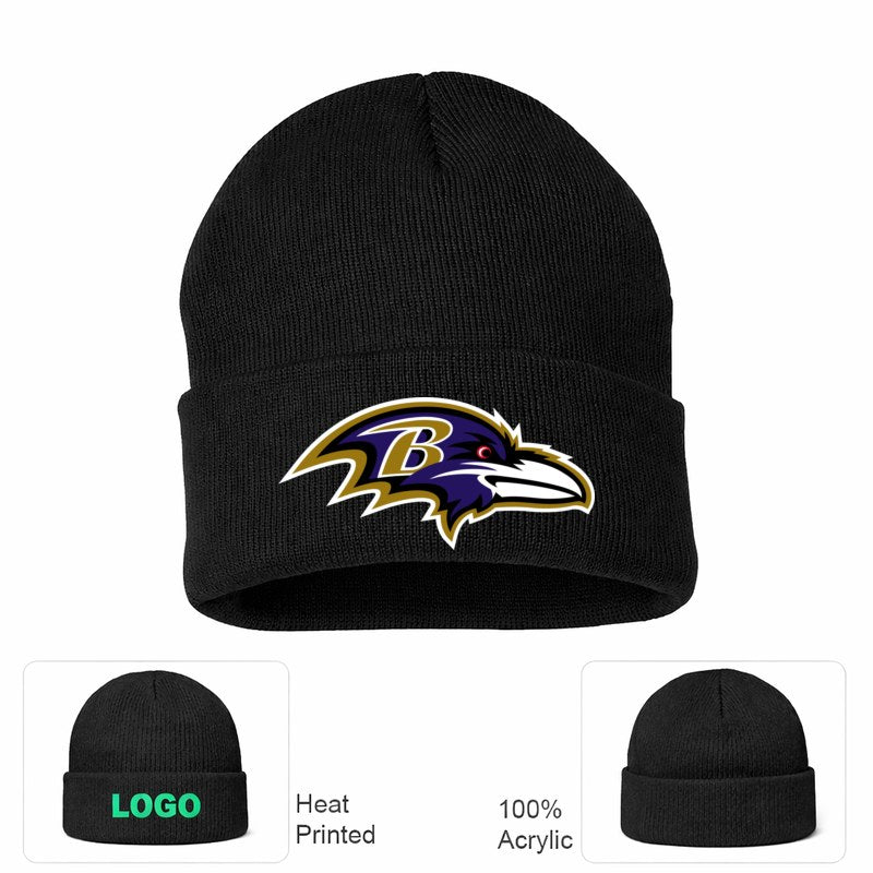 Baltimore Ravens Black Beanie Hat