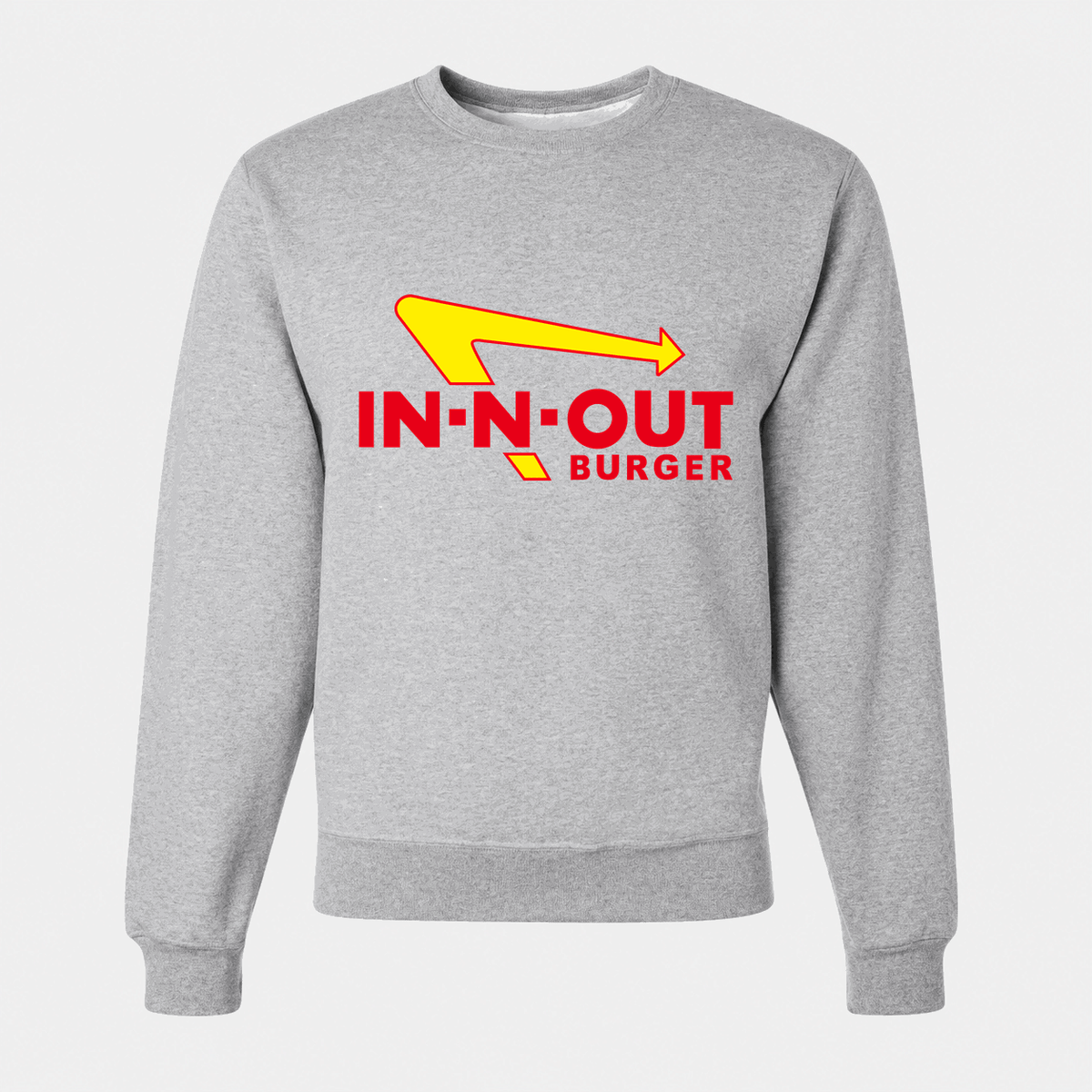 Men's In-N-Out Burger Crewneck Sweatshirt - Gray