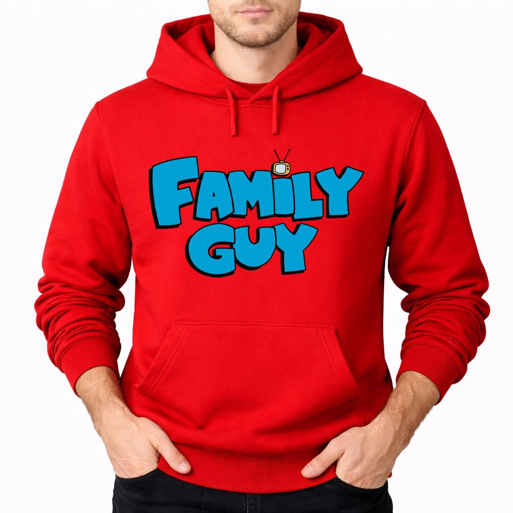 Men's Family Guy Pullover Hoodie - Red