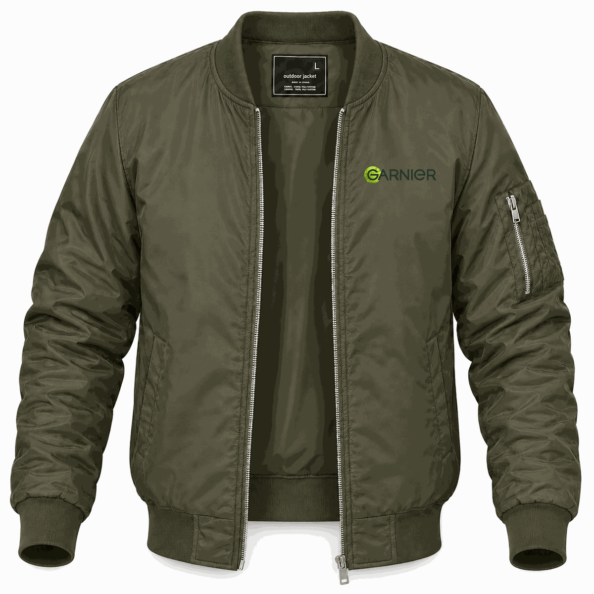 Men's Garnier Lightweight Bomber Jacket - Army Green