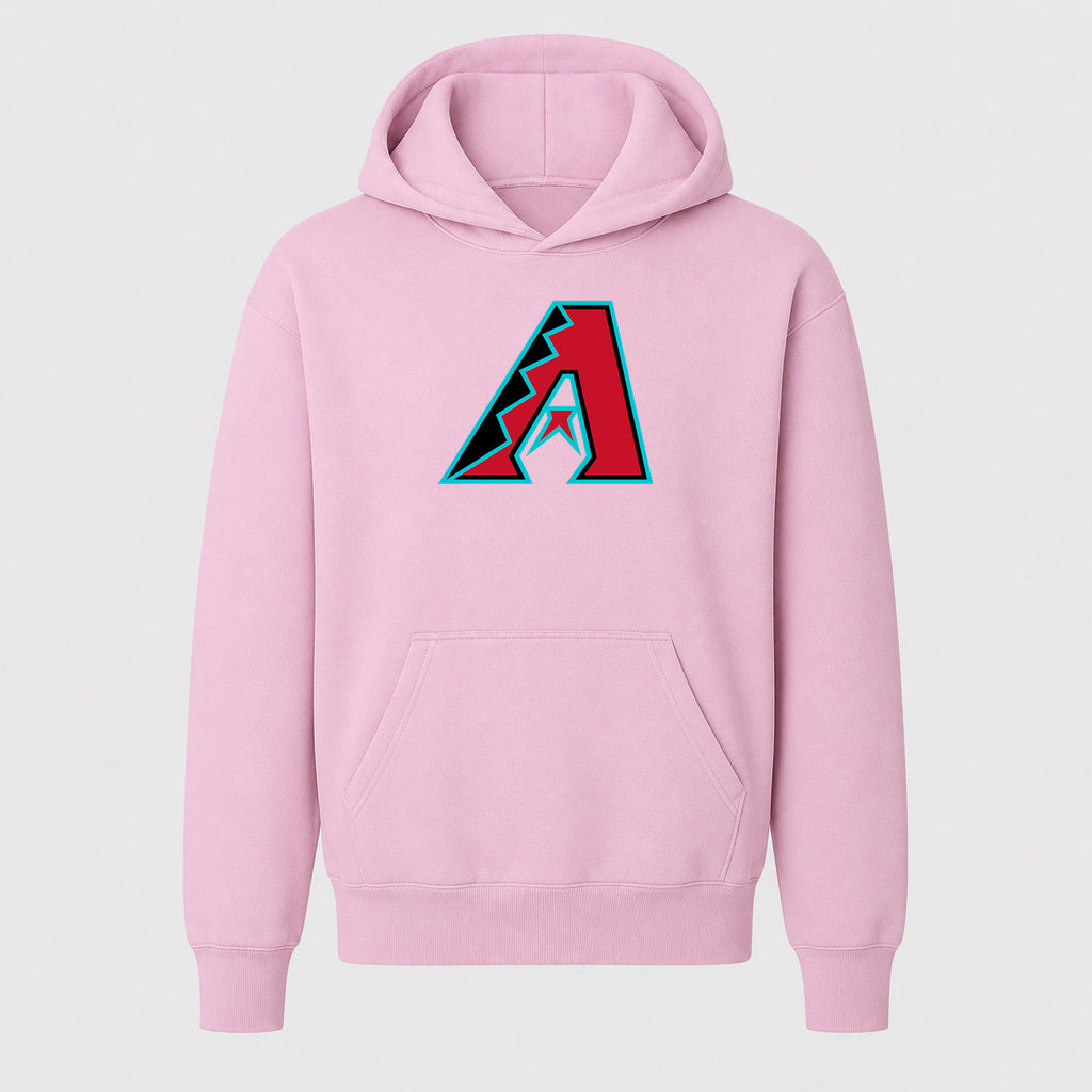 Youth Arizona Diamondbacks Pullover Hoodie - Light Pink