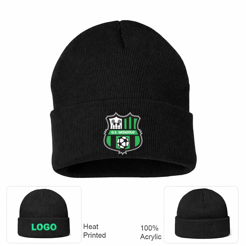 U.S. Sassuolo Soccer Black Beanie Hat