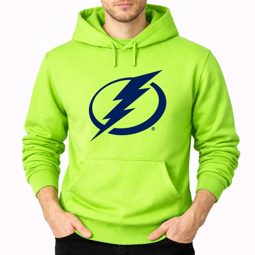 Men's Tampa Bay Lightning Pullover Hoodie - Lime green