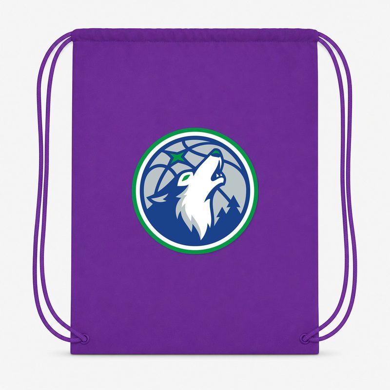 Minnesota Timberwolves Drawstring Bag - Purple