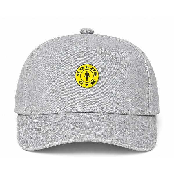 Gold's Gym Logo Gray Dad Baseball Cap Hat