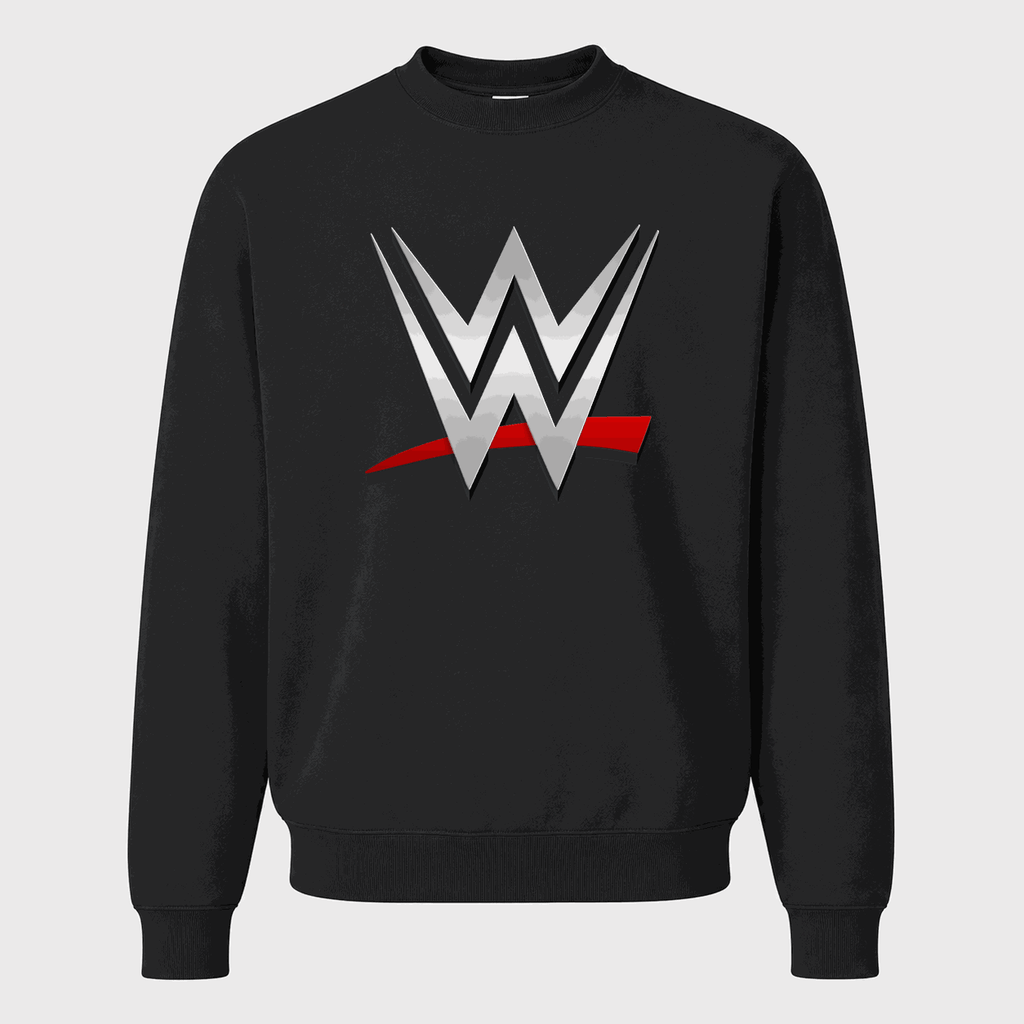 Men's WWE Crewneck Sweatshirt - Black