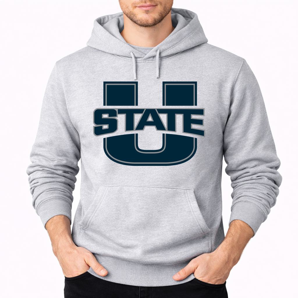 Men's Utah State Aggies Pullover Hoodie - Gray