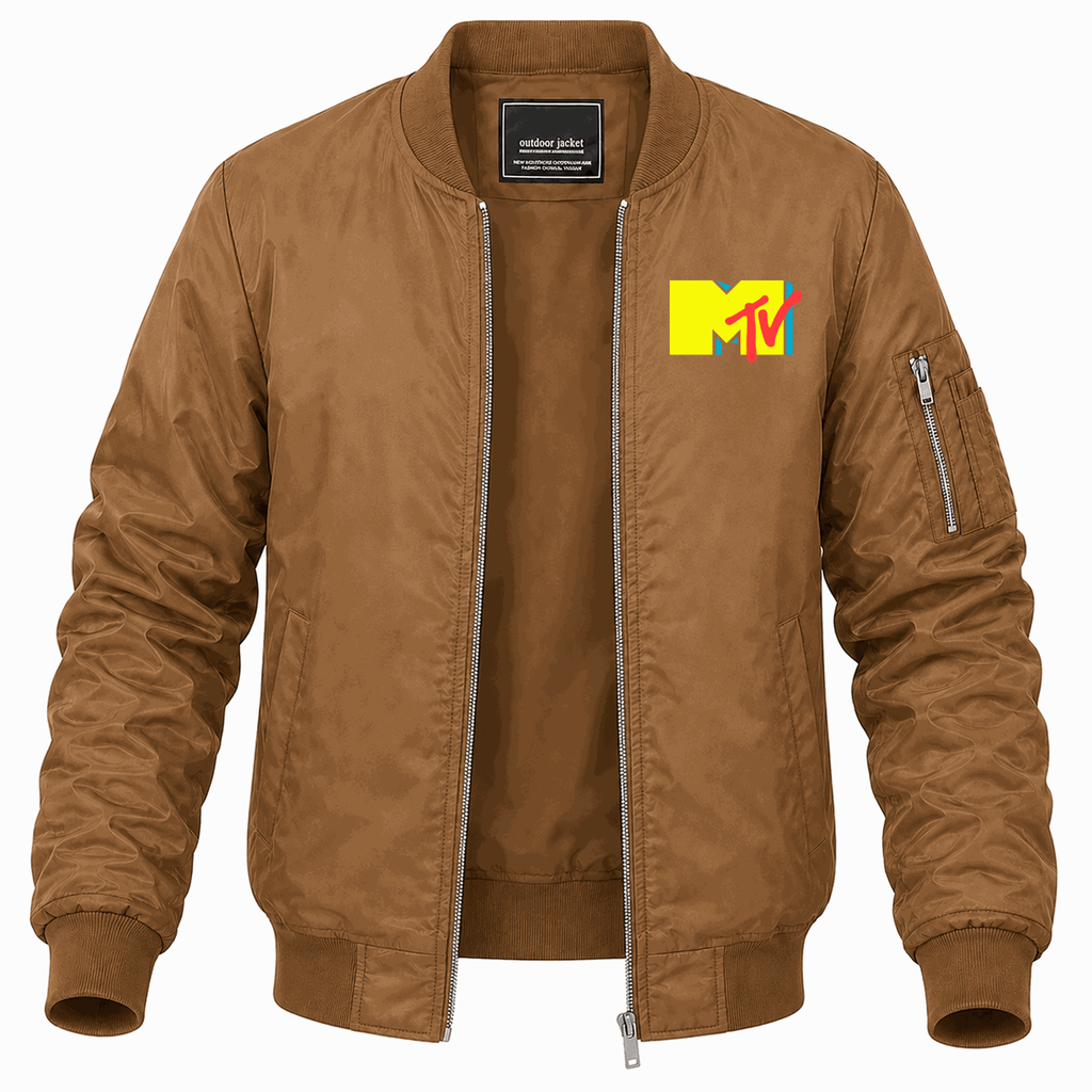 Men's MTV Lightweight Bomber Jacket - Brown
