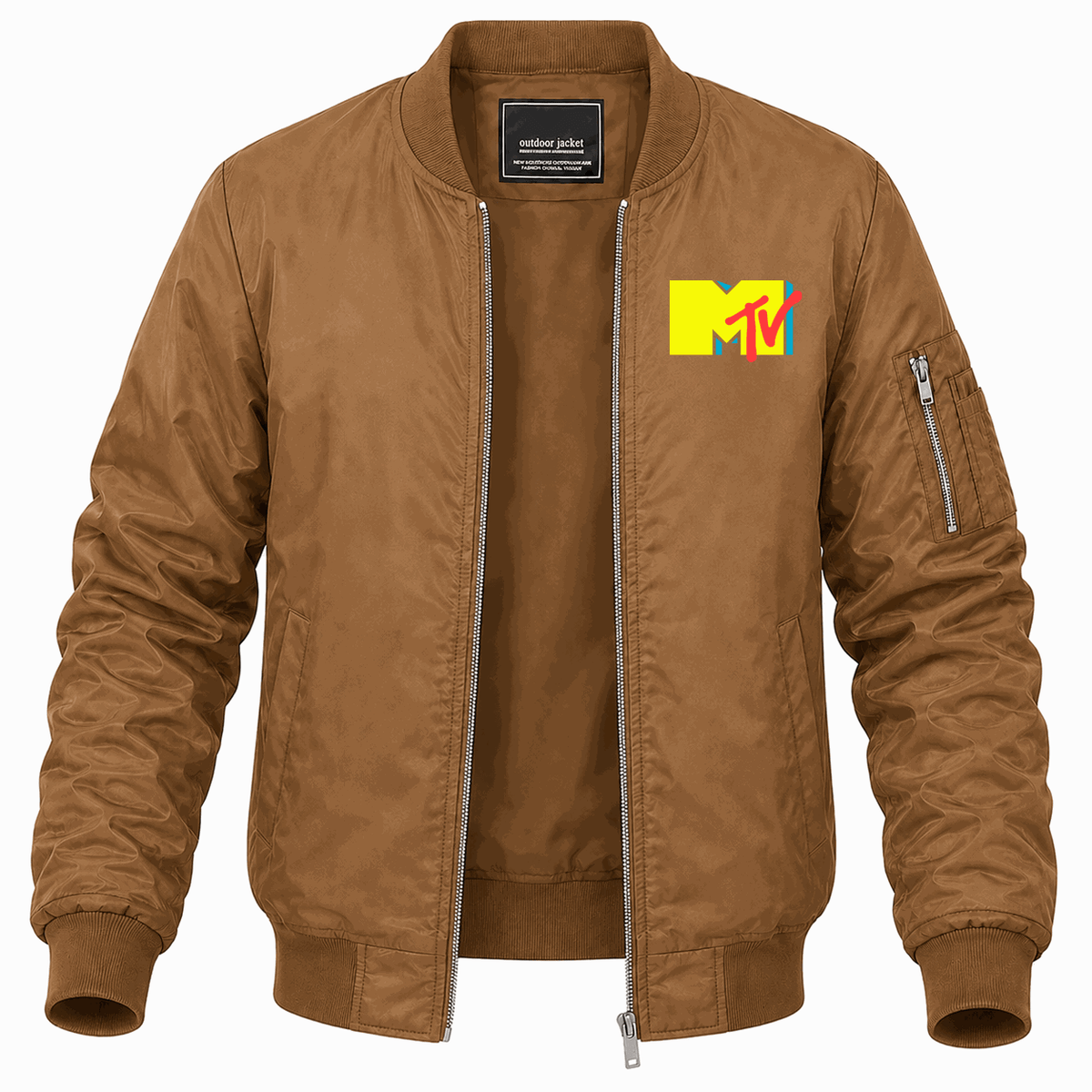 Men's MTV Lightweight Bomber Jacket - Brown