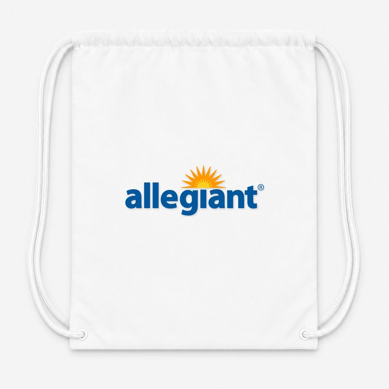 Allegiant Air Drawstring Bag - White