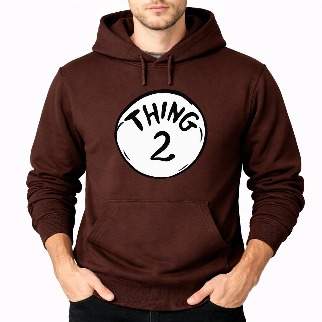 Men's Dr. Seuss Thing 2 Pullover Hoodie - Brown