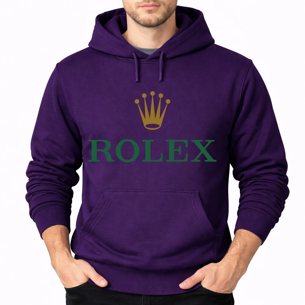 Men's Rolex Pullover Hoodie - Purple