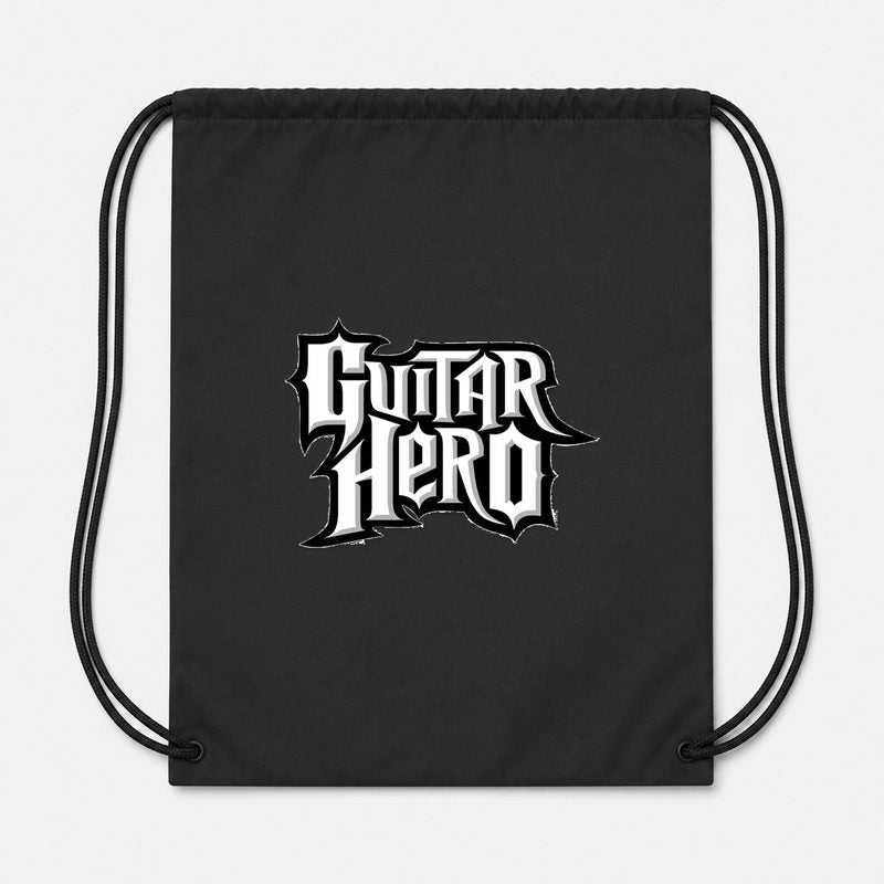 Guitar Hero Drawstring Bag - Black