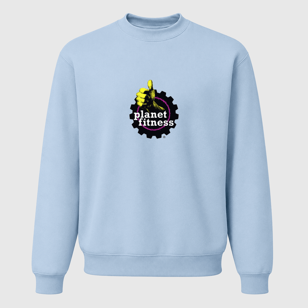 Men's Planet Fitness Crewneck Sweatshirt - Sky Blue