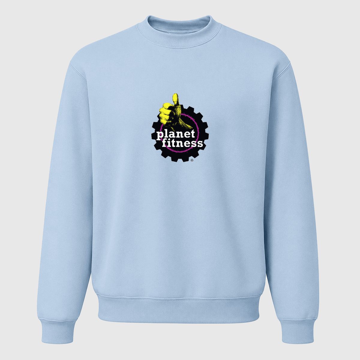 Men's Planet Fitness Crewneck Sweatshirt - Sky Blue
