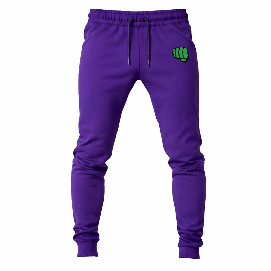 Hulk Punch joggers sweatpants - Purple