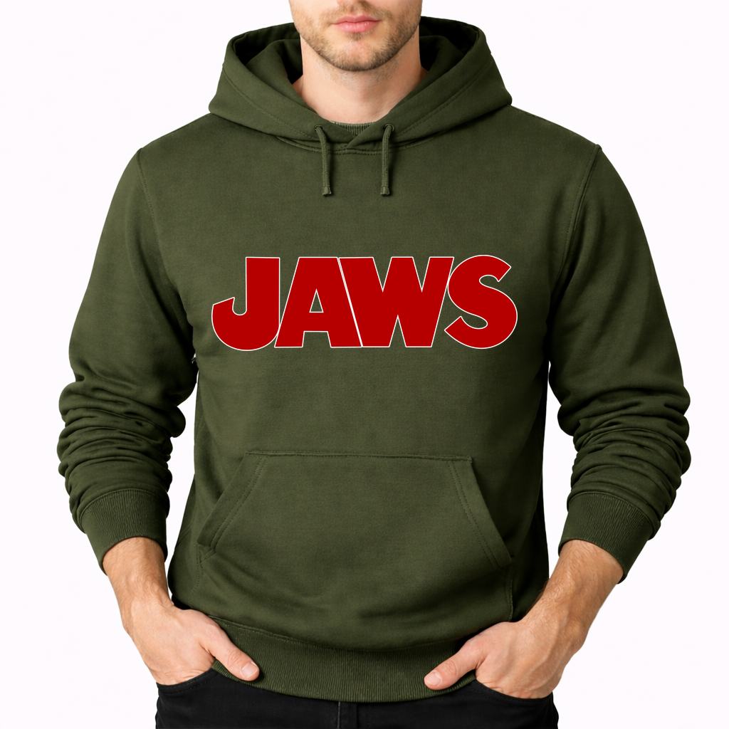 Men's Jaws Pullover Hoodie - Army Green