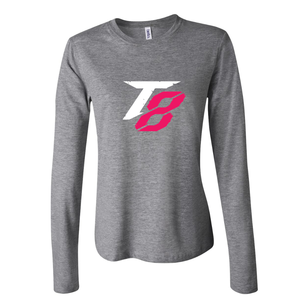 Women's Tekken 8 White Long Sleeve T-Shirt - Gray
