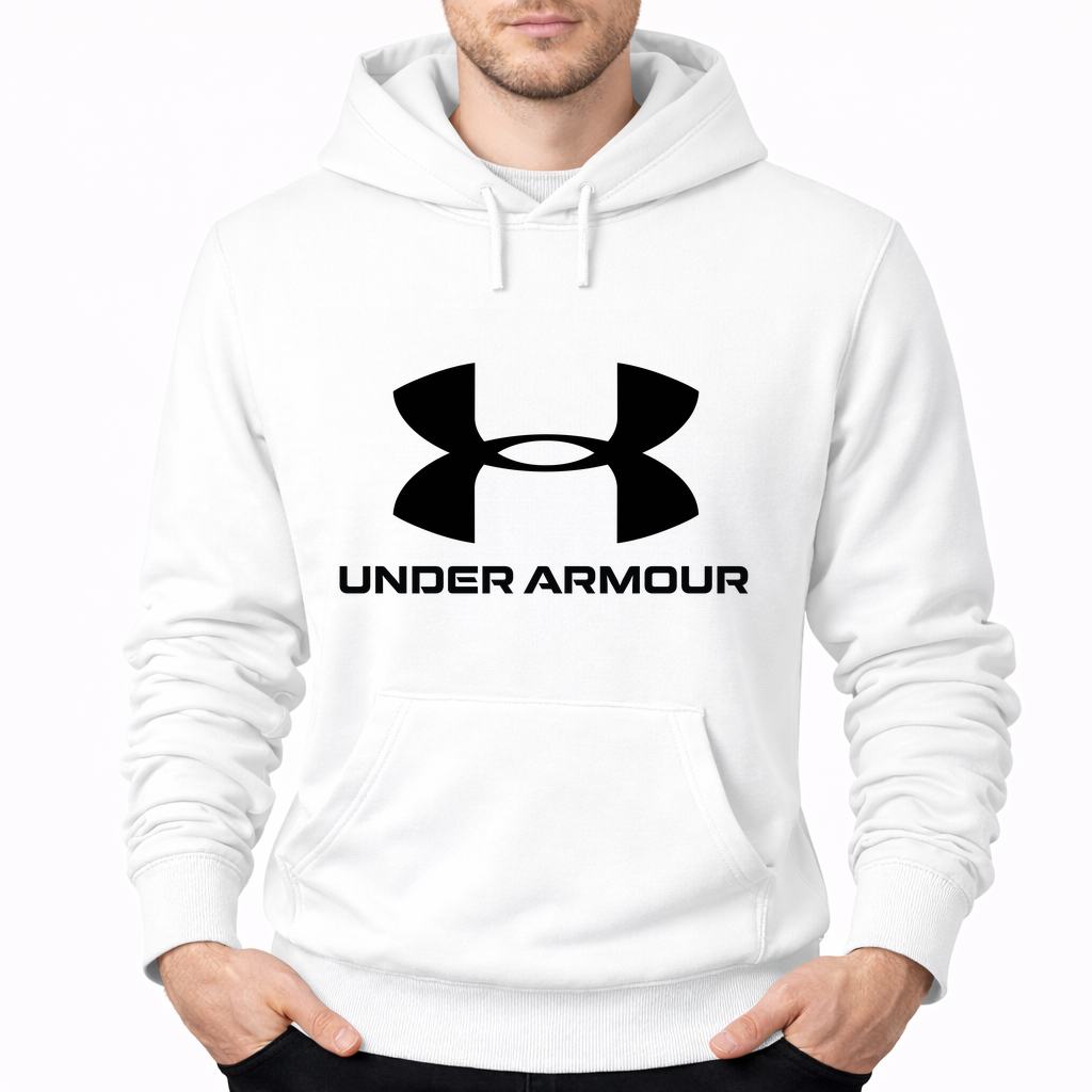 Men's Under Armour Pullover Hoodie - White
