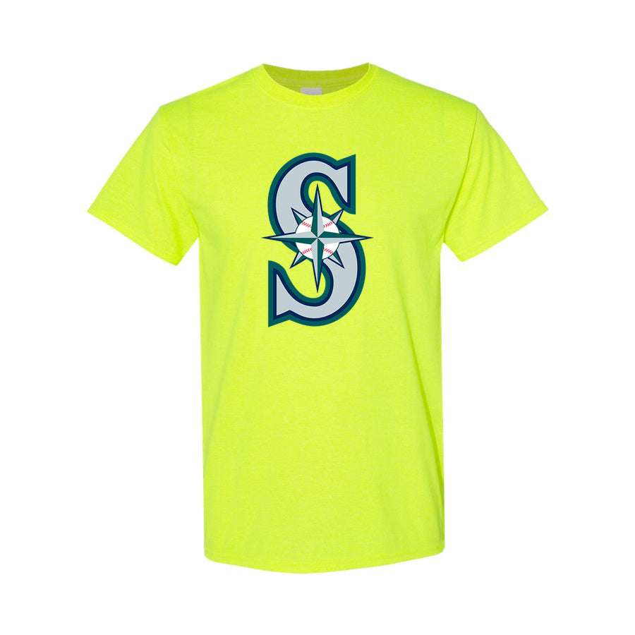 Men's Seattle Mariners Cotton T-Shirt - Safety Green