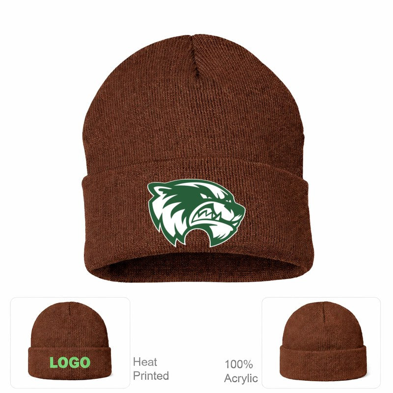 Utah Valley Wolverines Brown Beanie Hat