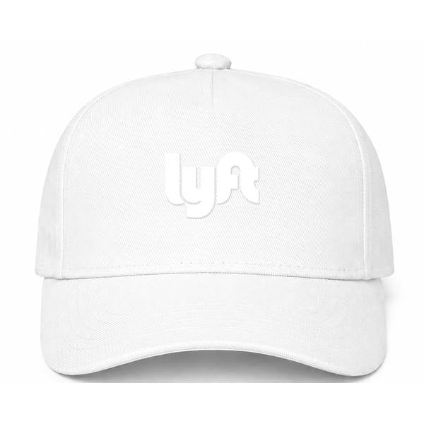 Lyft White Logo White Dad Baseball Cap Hat