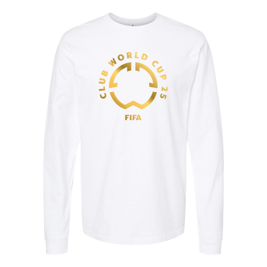 Men's official-logo-for-club-world-cup-2025-v0-5abbyyyiermd1.jpeg Long sleeves Cotton Blend T-Shirt - White