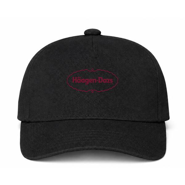 Häagen-Dazs Logo Black Dad Baseball Cap Hat