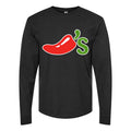Men's Chilis-logo-1536x864 Long sleeves Cotton Blend T-Shirt - Black