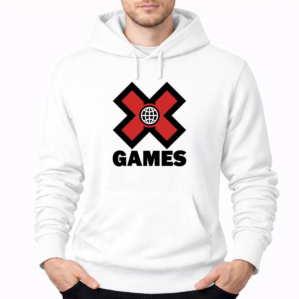Men's X Games Pullover Hoodie - White